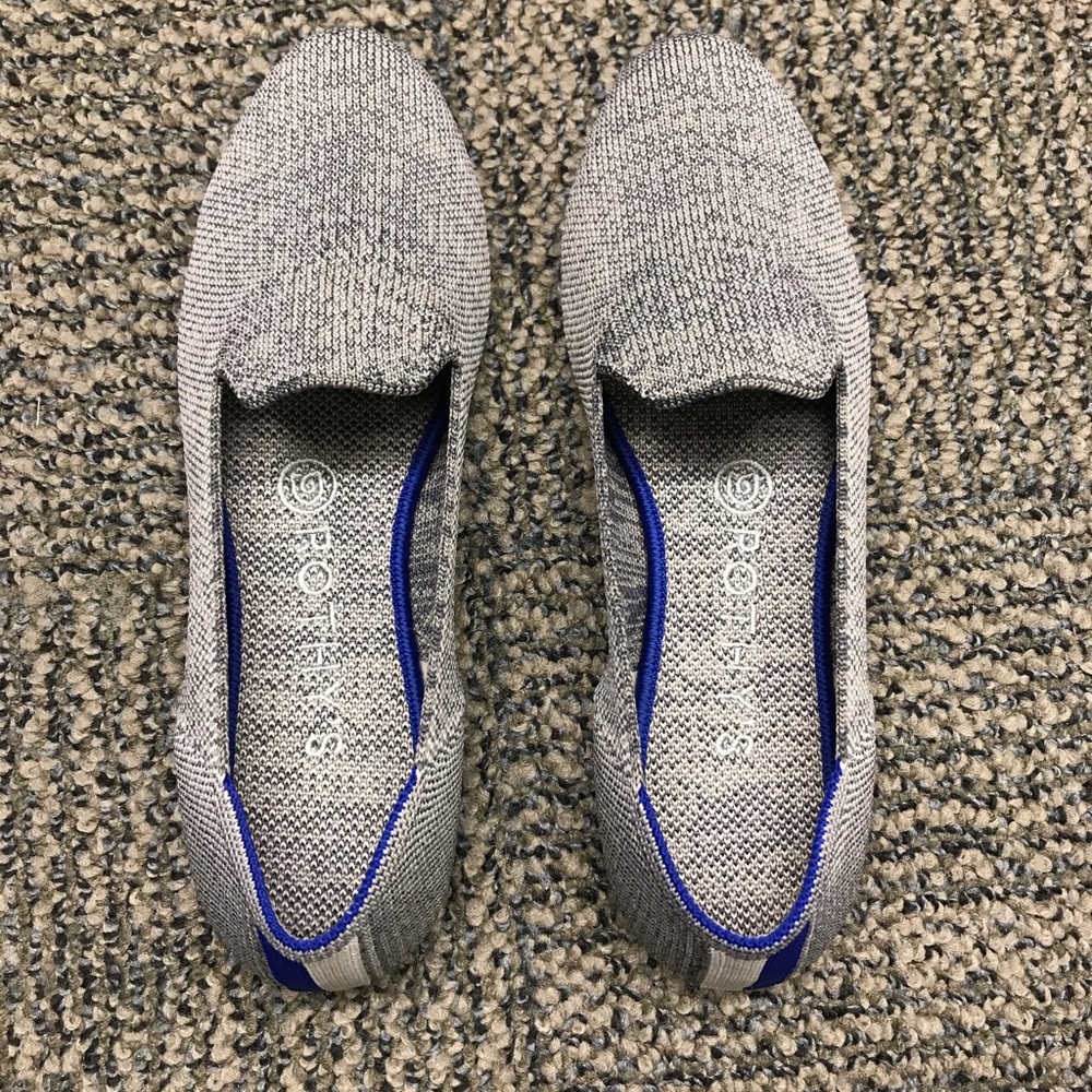 Rothys taupe heather loafers